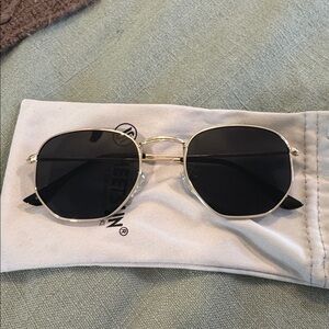 Gold and Black Sunglasses